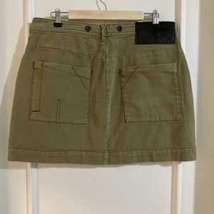 One Teaspoon Khaki Mini Skirt with Pockets